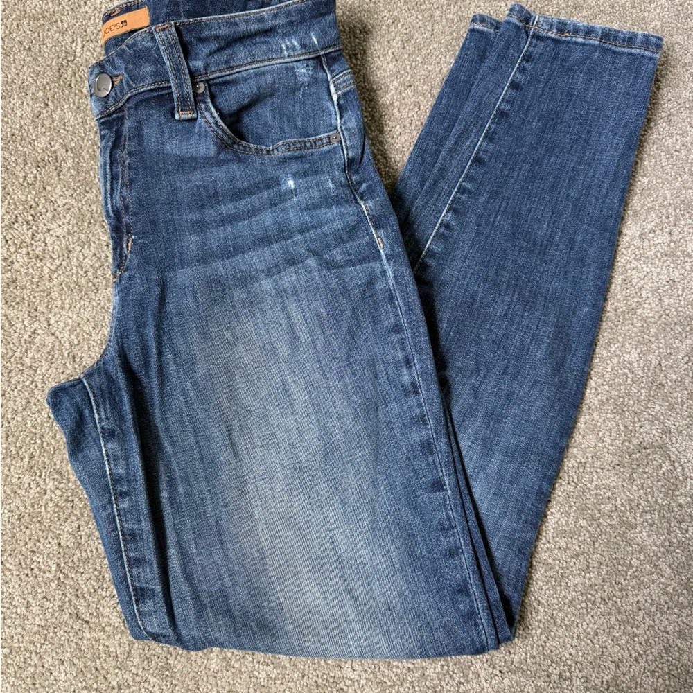 Joe's Jeans: The Icon Mid Rise Skinny Ankle in Classic Blue